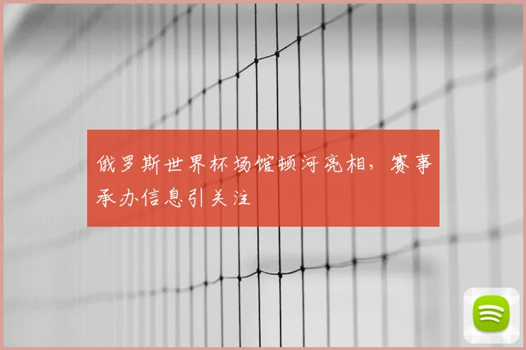 俄罗斯世界杯场馆顿河亮相，赛事承办信息引关注